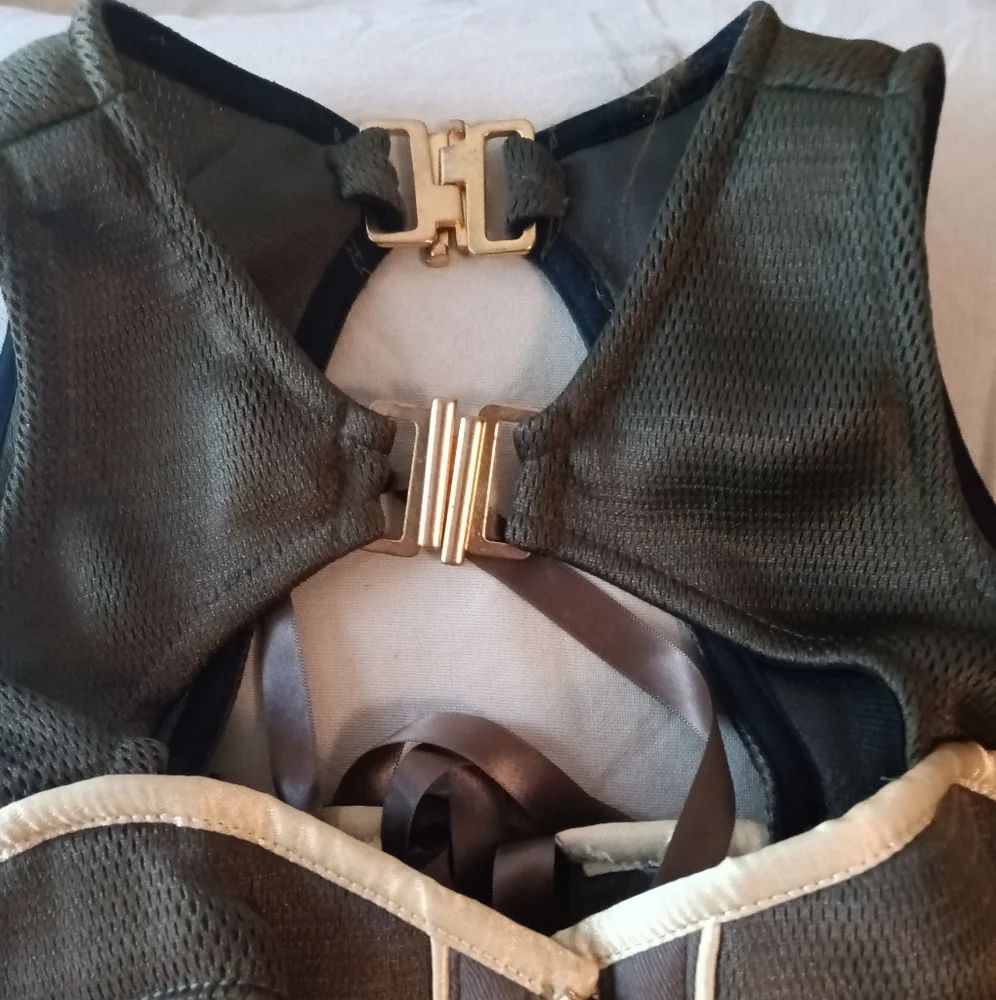 Military costume WAISTE TRAINER corset - Picture 4 of 7